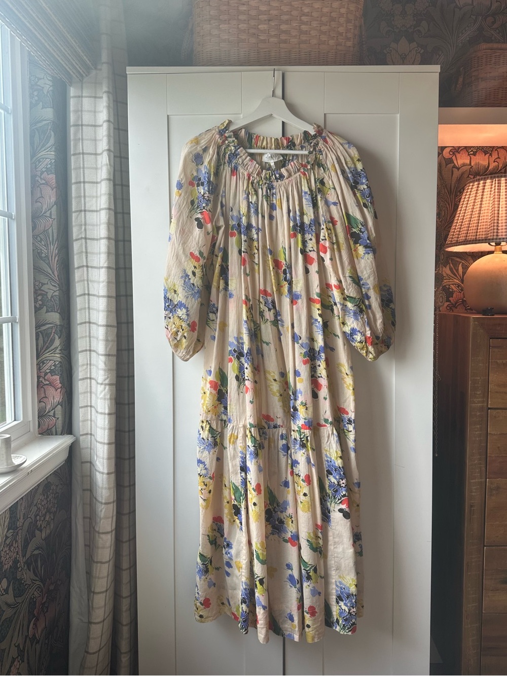 THE GREAT. The Victorian Dress in Bright Grove Floral